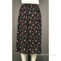 Ladie&#39;s geweven chiffon lange rok